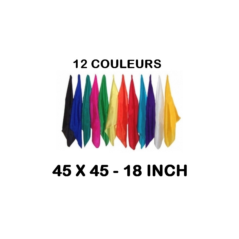 Foulard en soie de 45 x 45 cm