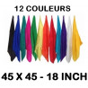 Foulard en soie de 45 x 45 cm