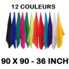 Foulard en soie de 90 x 90 cm