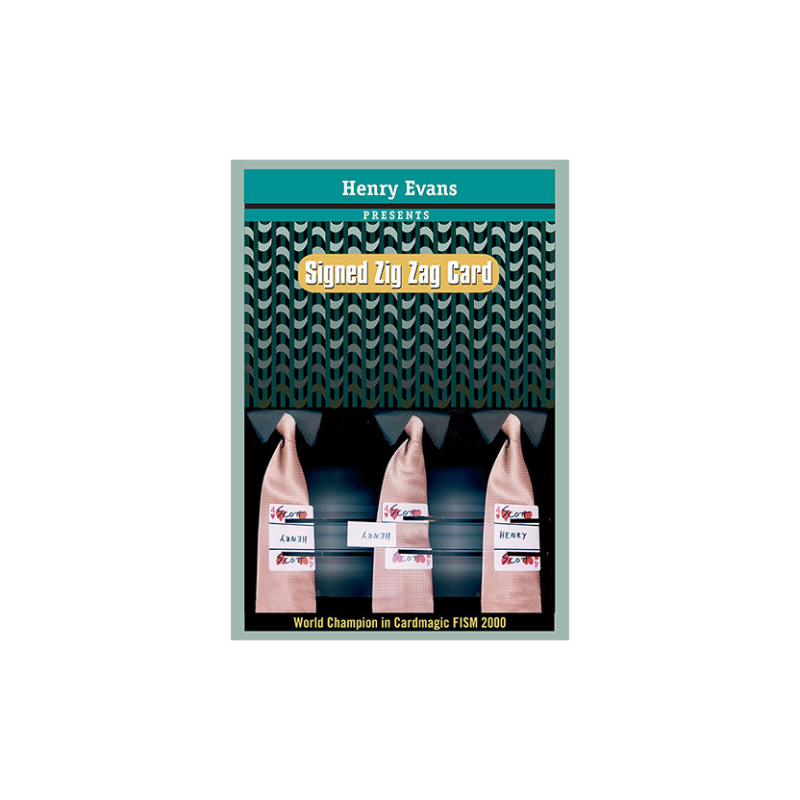 Signed Zig Zag Card - Henry Evans