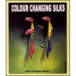 foulard à changement de couleur 36 cm / Color Changing Silks 18 Inches